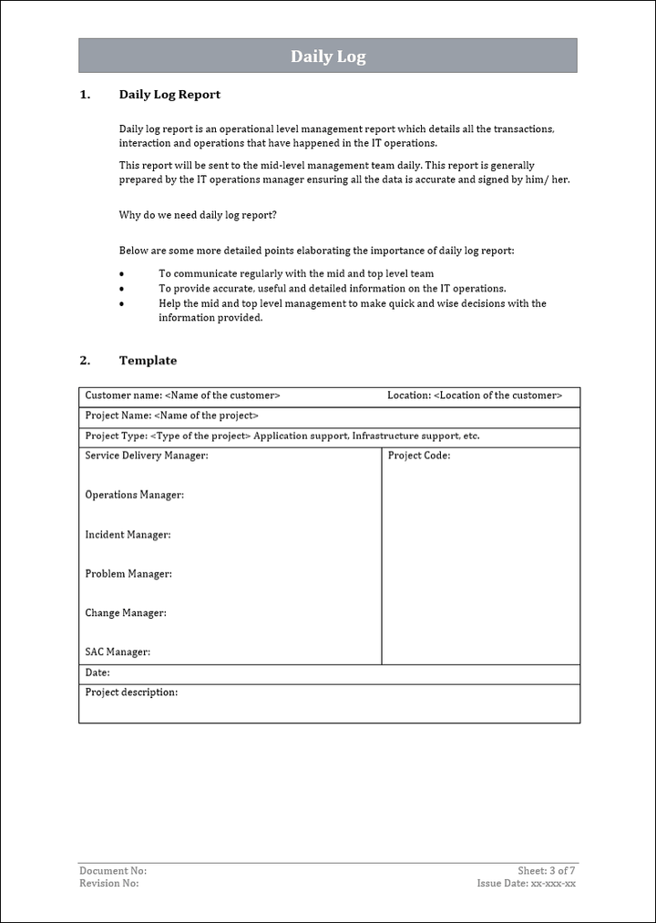 ITSM Templates