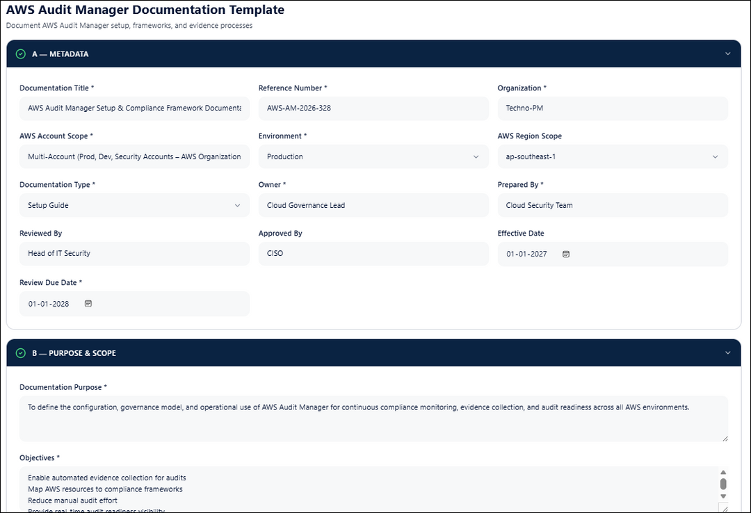 AWS Audit Manager Documentation