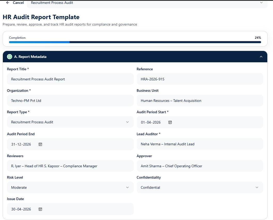 HR Audit Report Template: Comprehensive Guide to Ensure Compliance and Enhance HR Effectiveness