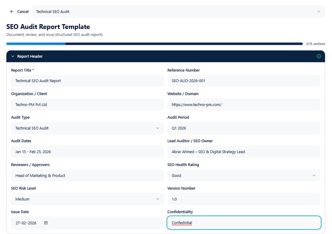 SEO Audit Report Template: Your Ultimate Guide to Website Performance Optimization