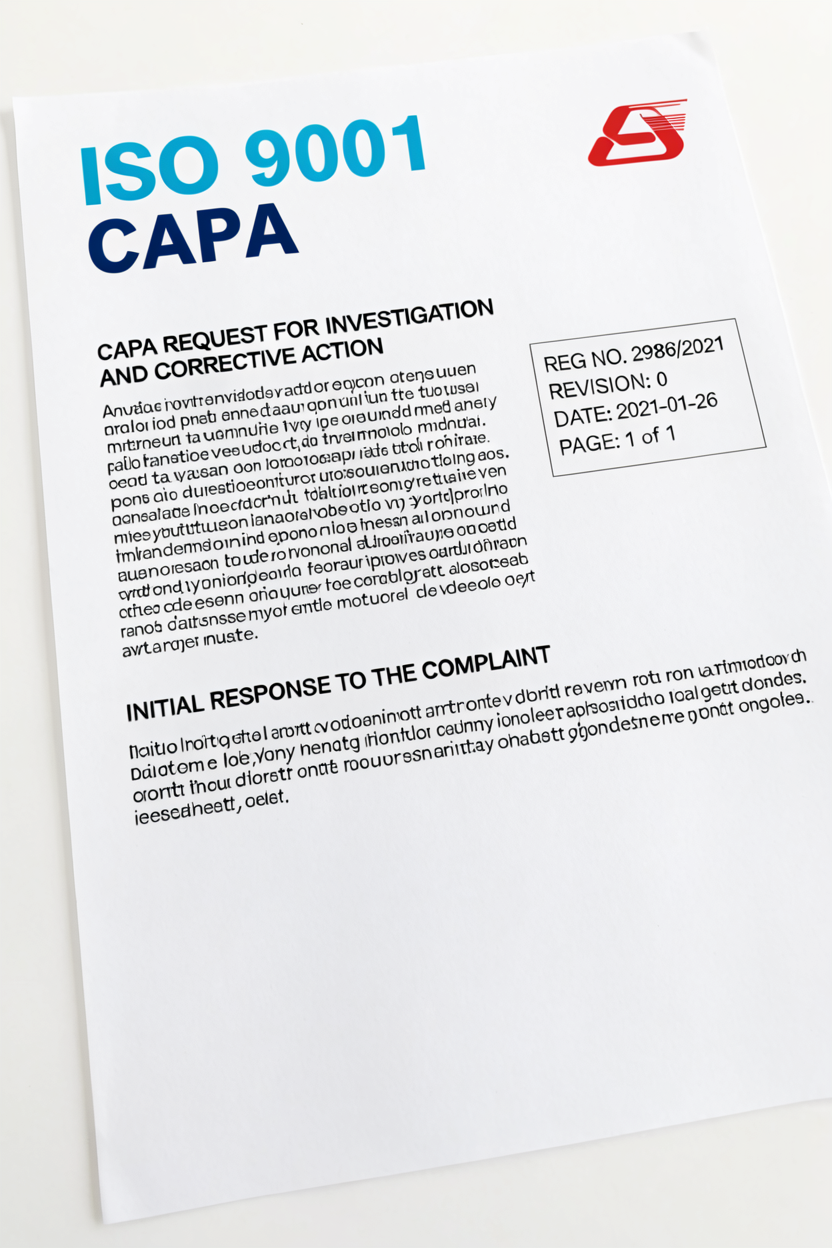 ISO 9001 CAPA Audit Document