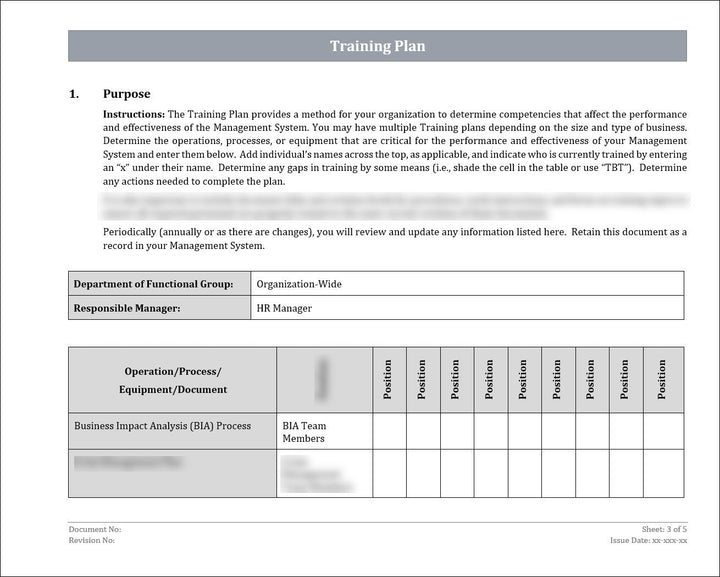 ISO 22301 Implementation Toolkit