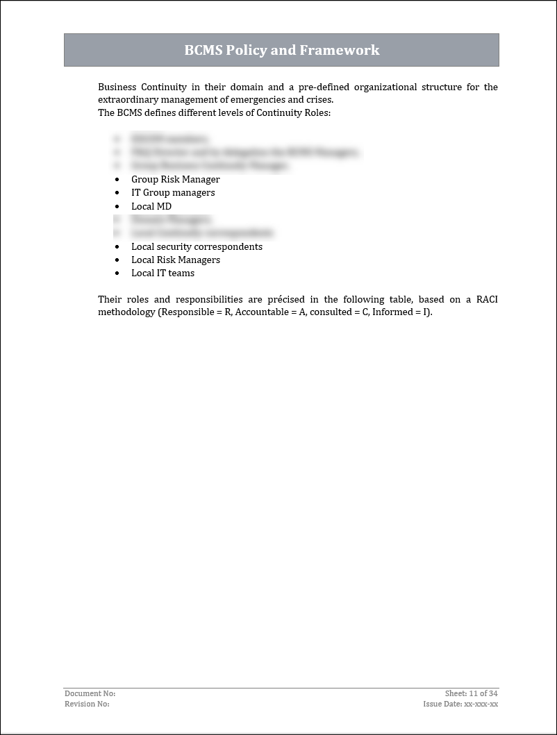 ISO 22301 Implementation Toolkit