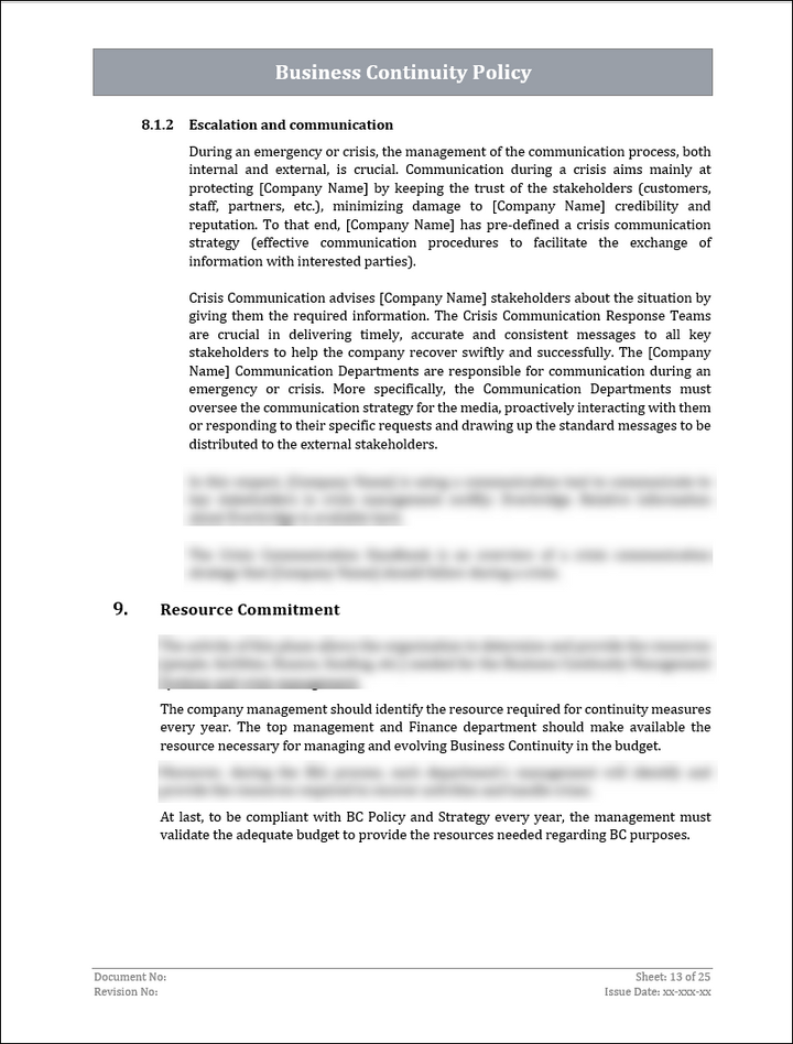 ISO 22301 Implementation Toolkit