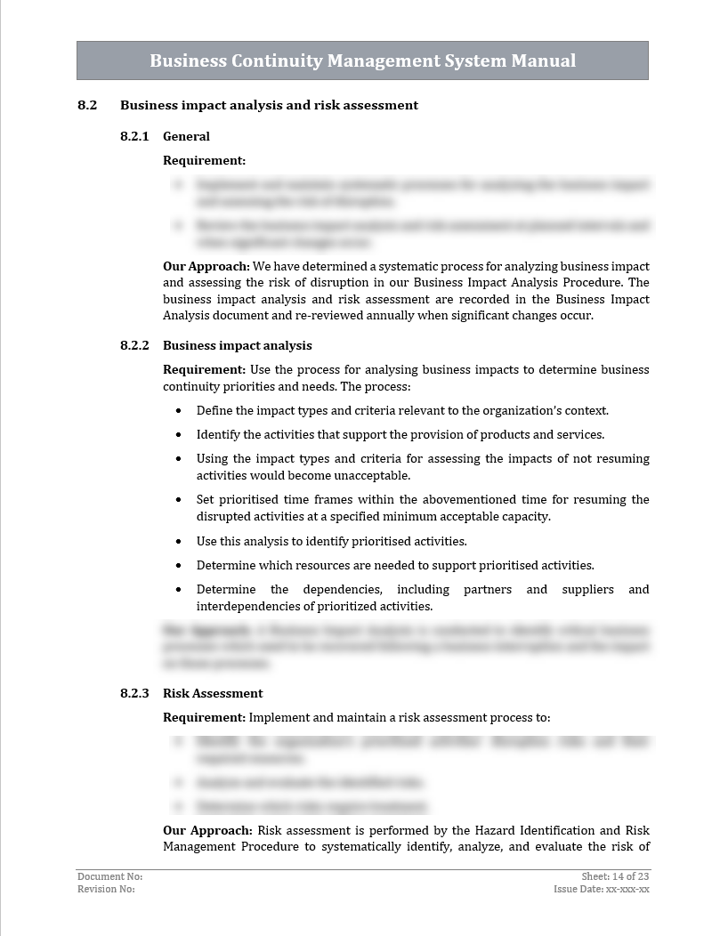 ISO 22301 Implementation Toolkit