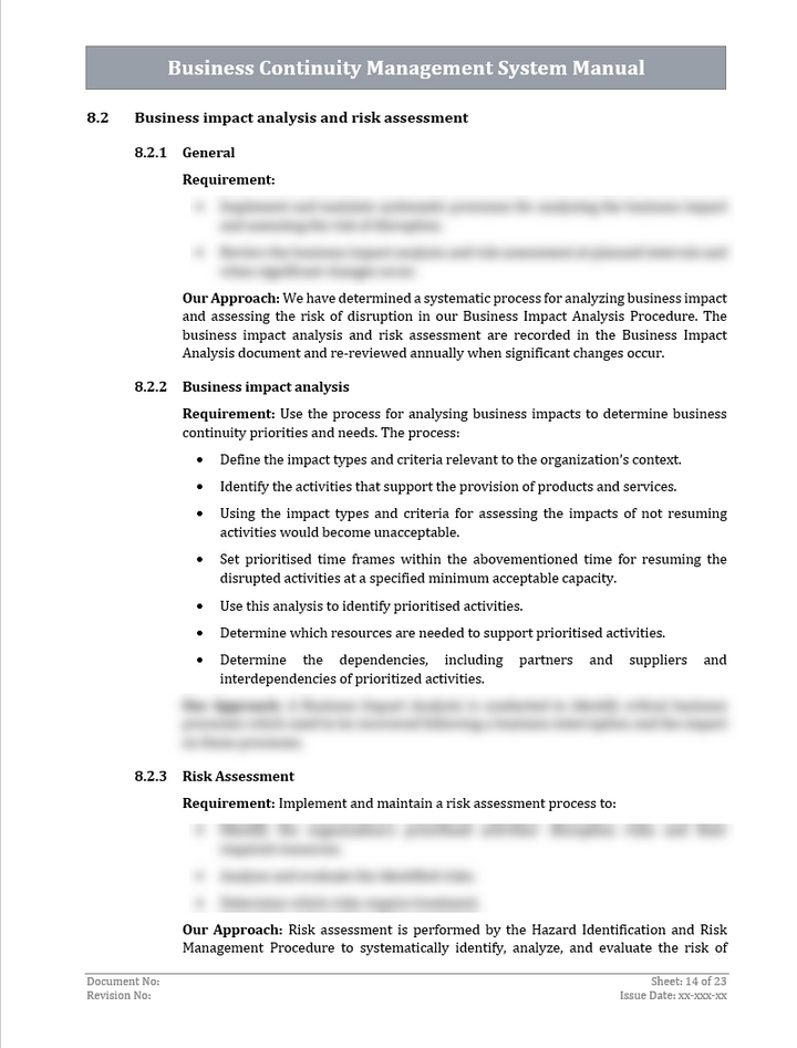 ISO 22301 Implementation Toolkit