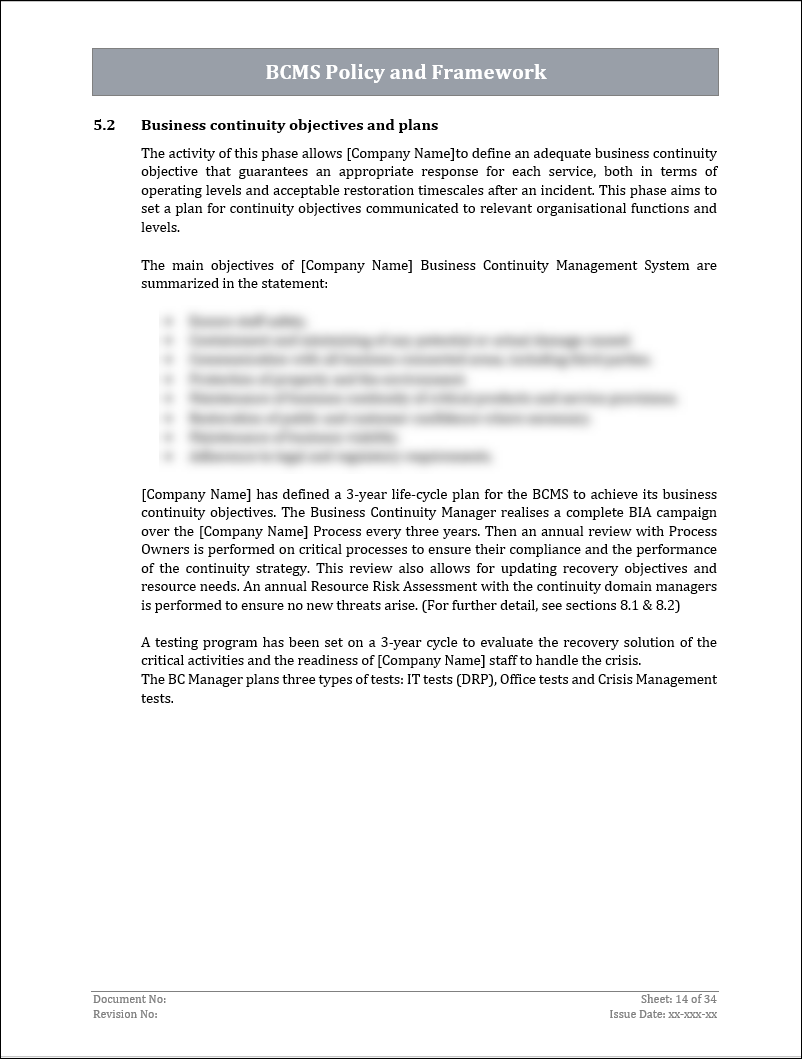 ISO 22301 Implementation Toolkit