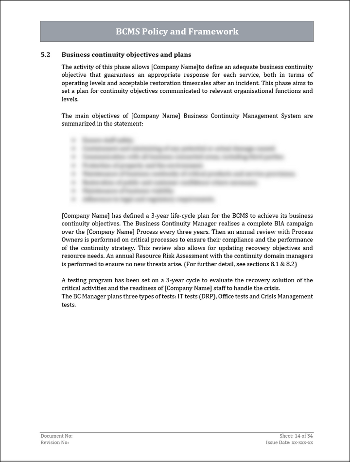 ISO 22301 Implementation Toolkit