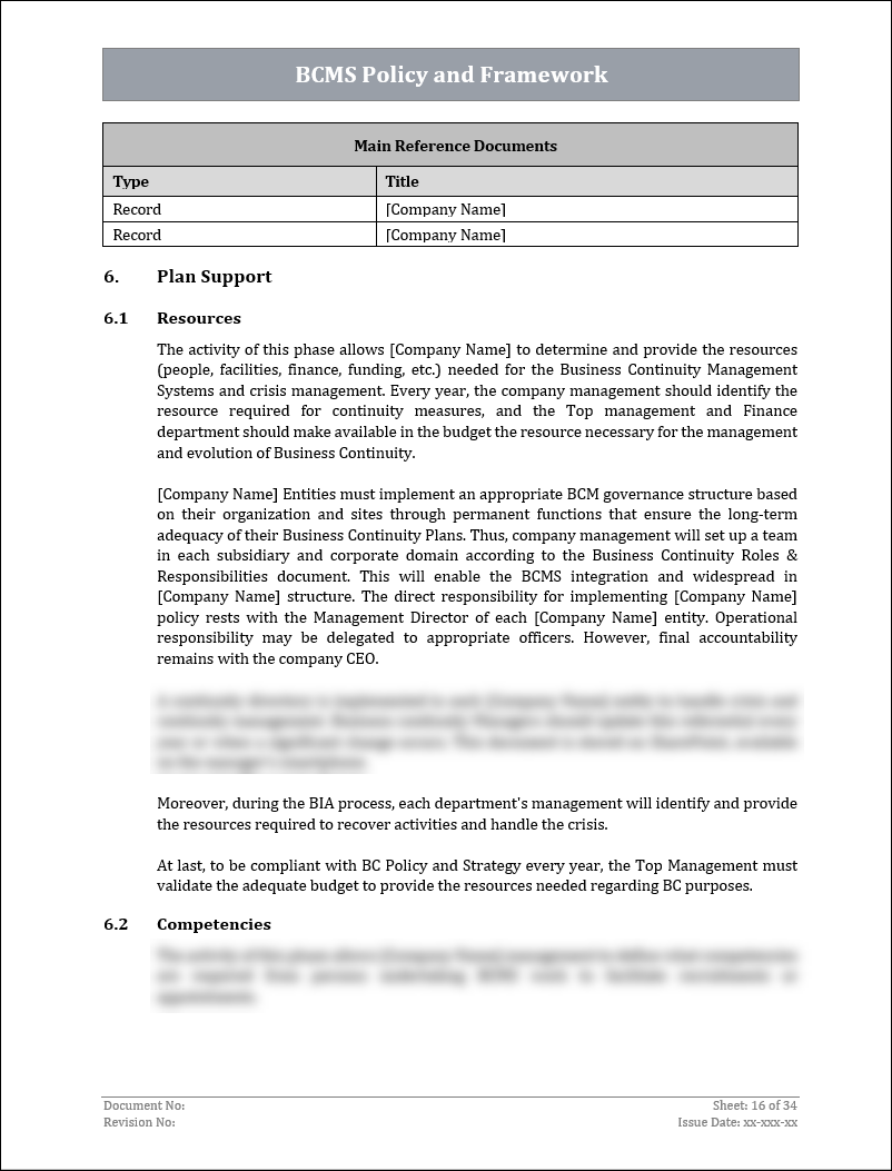 ISO 22301 Implementation Toolkit