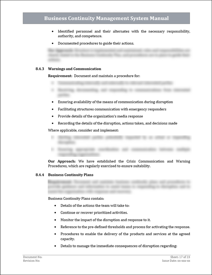 ISO 22301 Implementation Toolkit