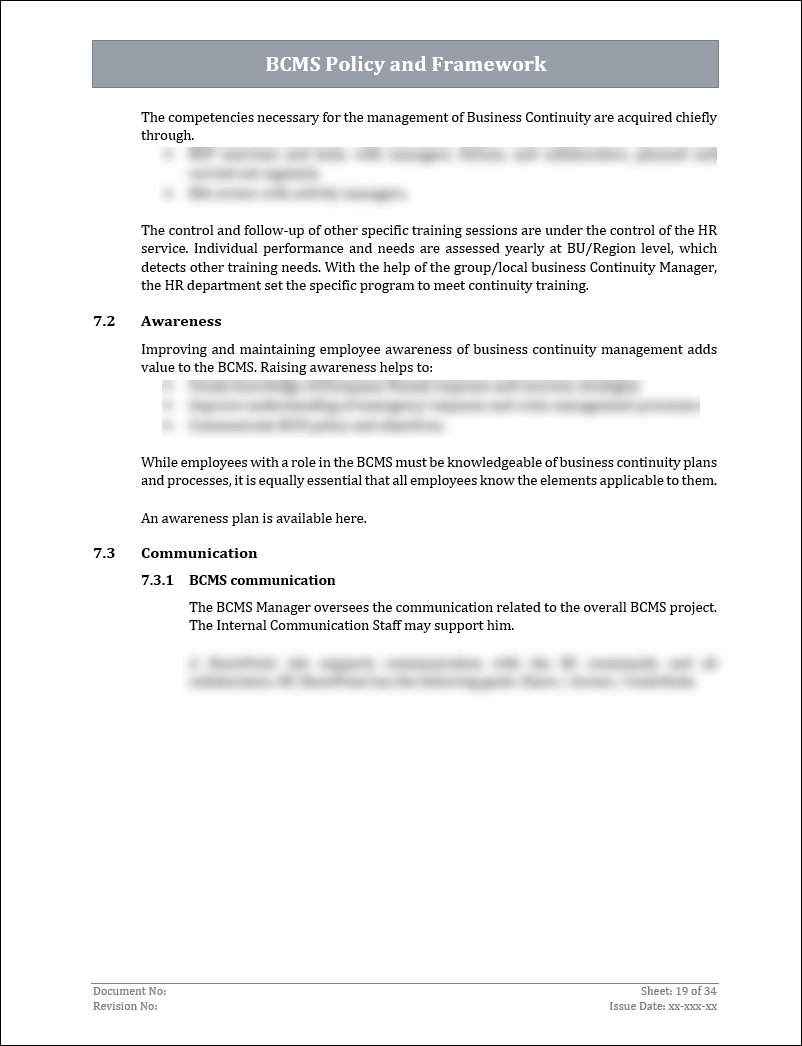 ISO 22301 Implementation Toolkit