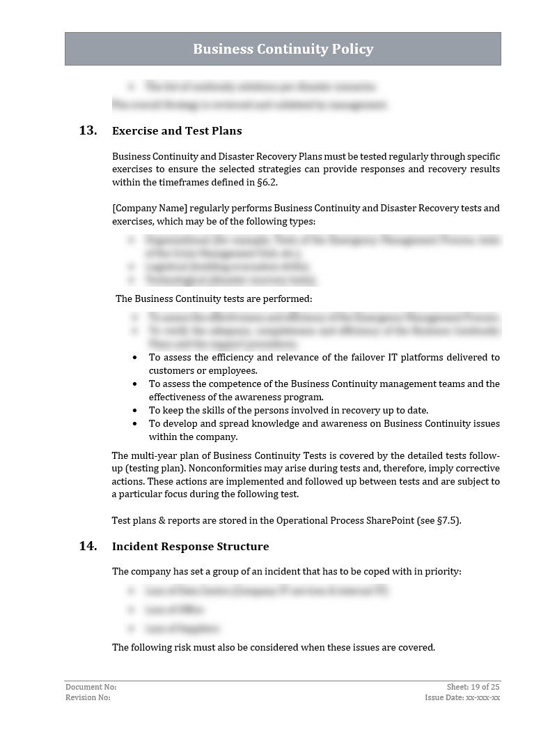 ISO 22301 Implementation Toolkit