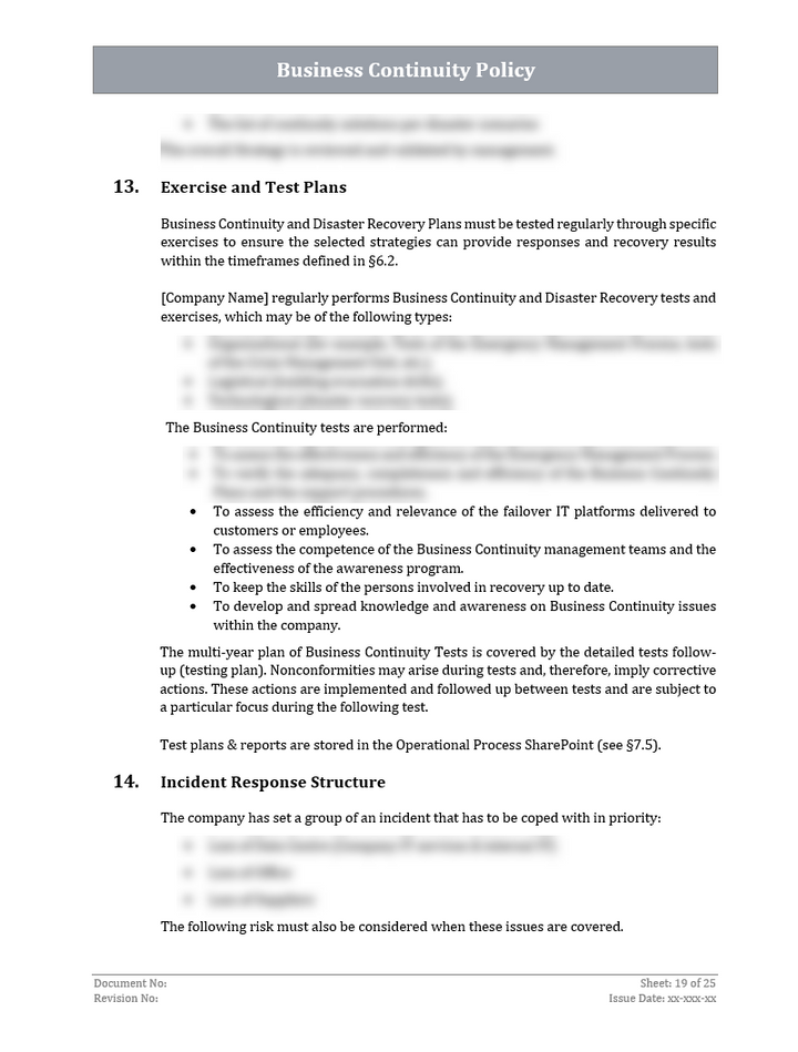 ISO 22301 Implementation Toolkit
