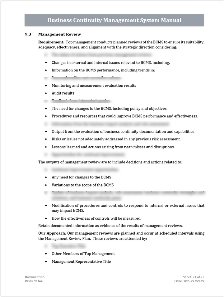 ISO 22301 Implementation Toolkit
