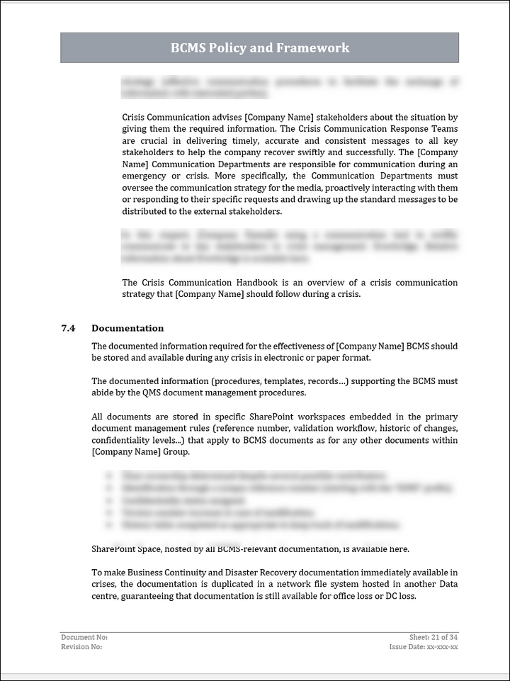 ISO 22301 Implementation Toolkit