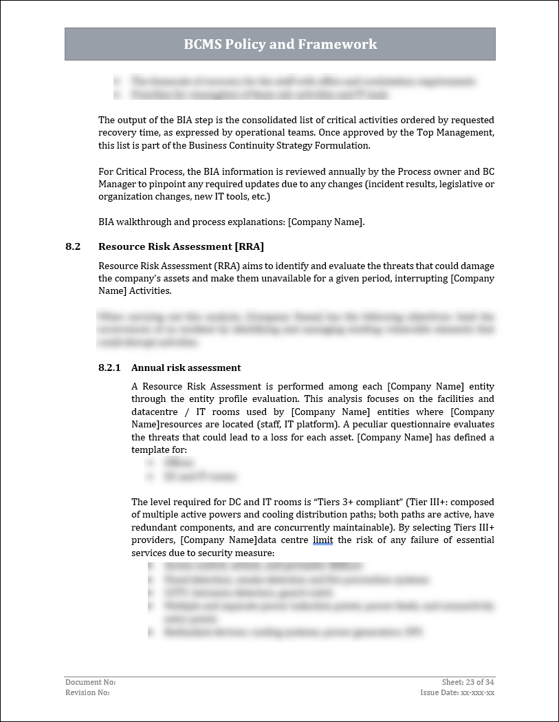 ISO 22301 Implementation Toolkit