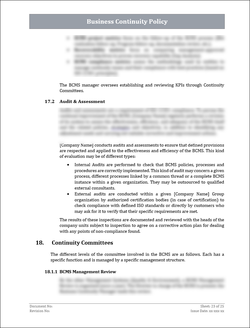 ISO 22301 Implementation Toolkit