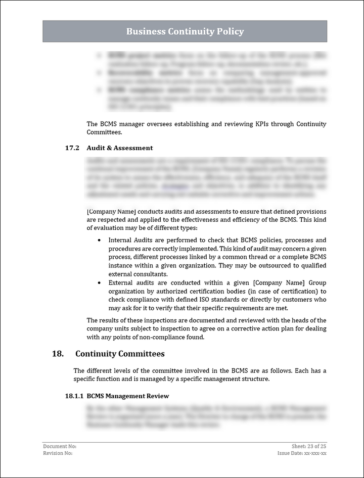 ISO 22301 Implementation Toolkit