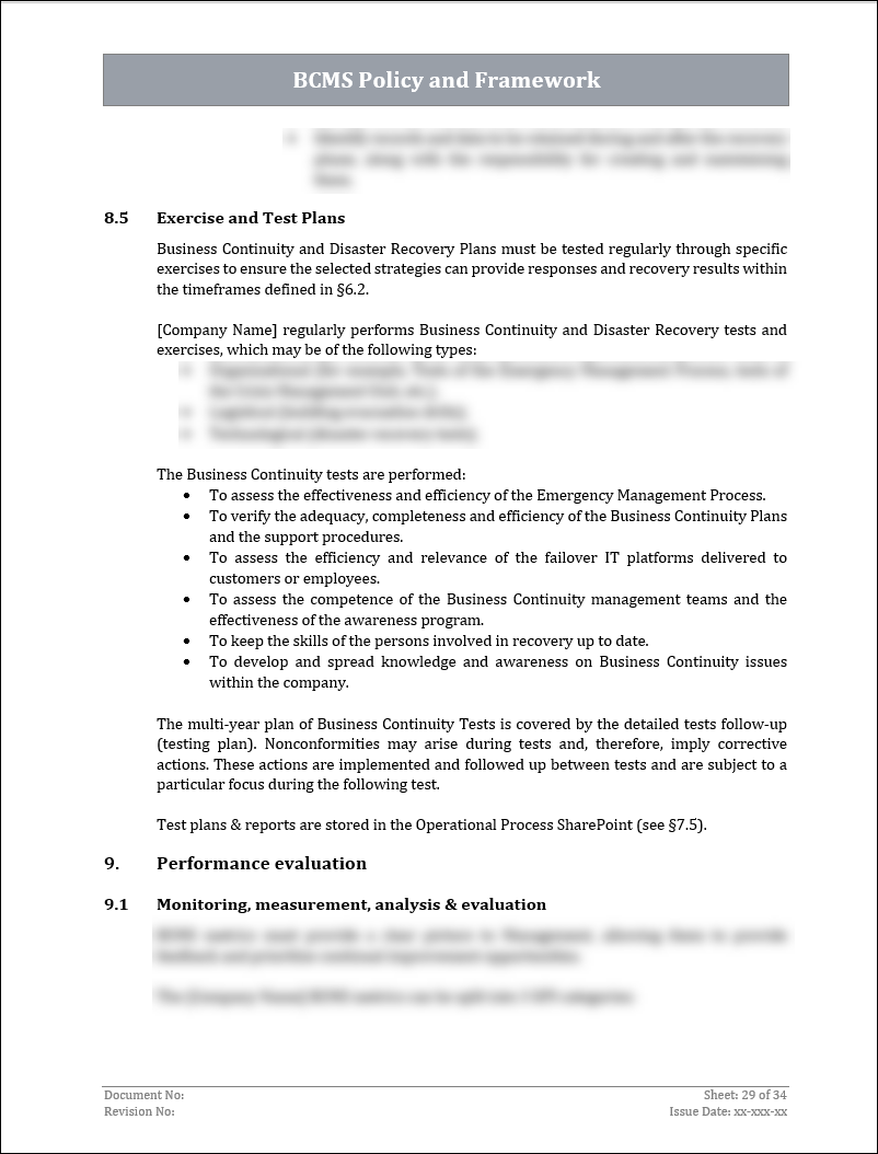 ISO 22301 Implementation Toolkit