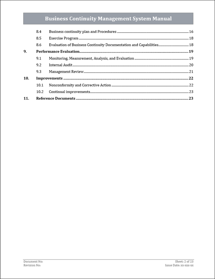 ISO 22301 Implementation Toolkit