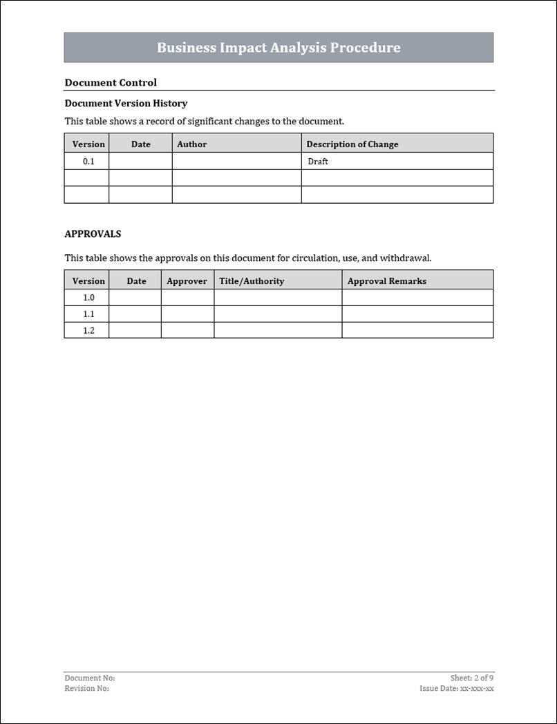 ISO 22301 Implementation Toolkit