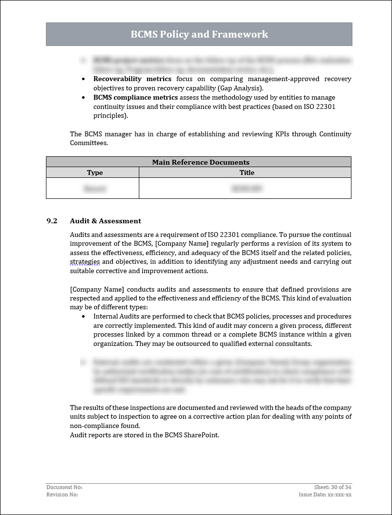 ISO 22301 Implementation Toolkit