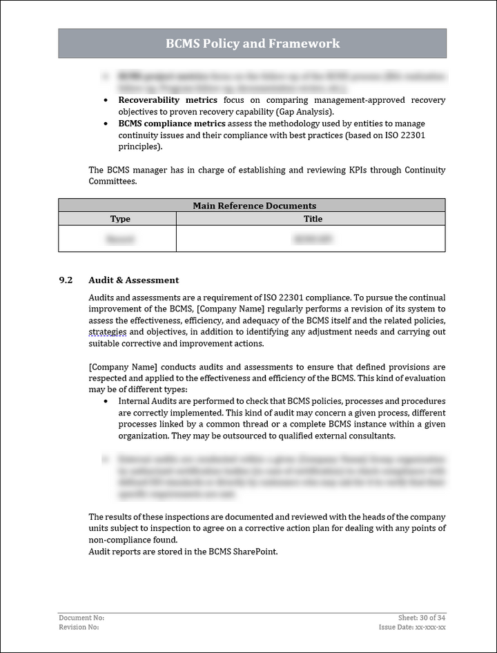 ISO 22301 Implementation Toolkit
