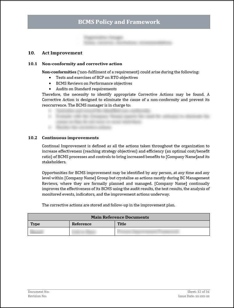 ISO 22301 Implementation Toolkit