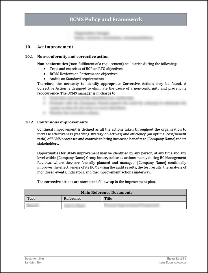 ISO 22301 Implementation Toolkit
