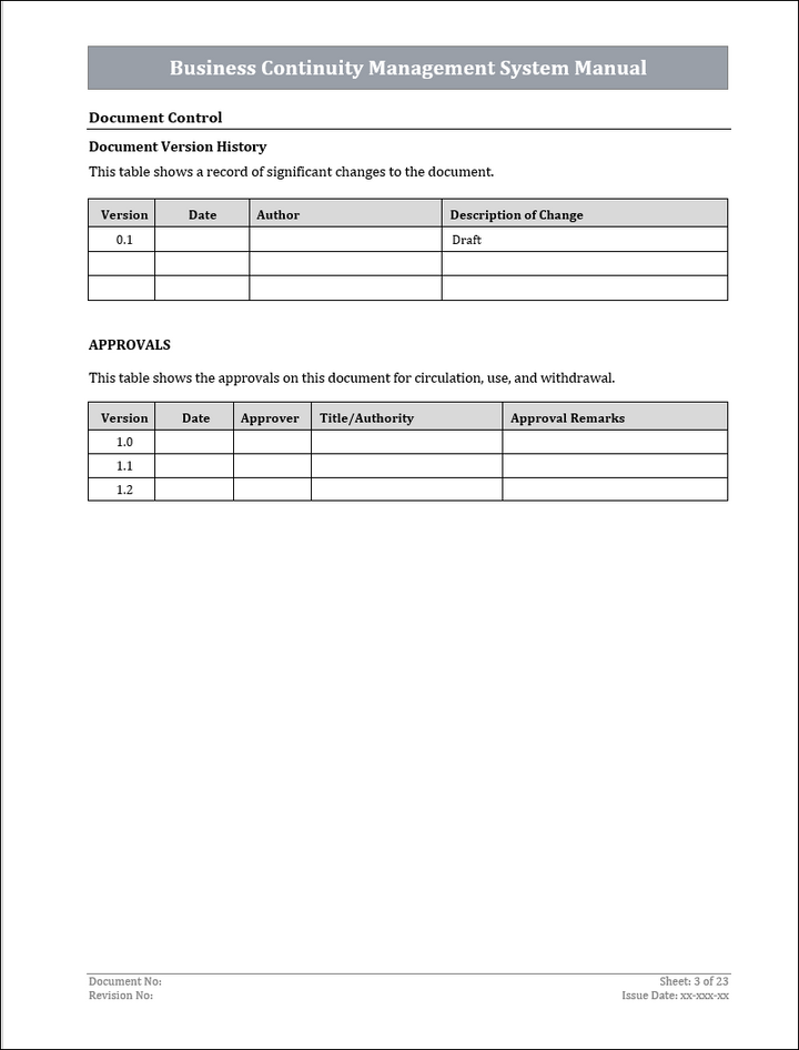 ISO 22301 Implementation Toolkit