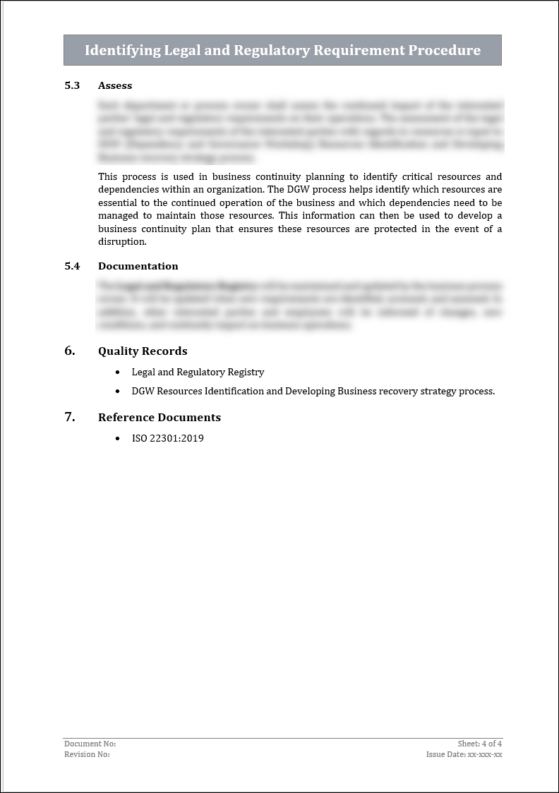 ISO 22301 Implementation Toolkit