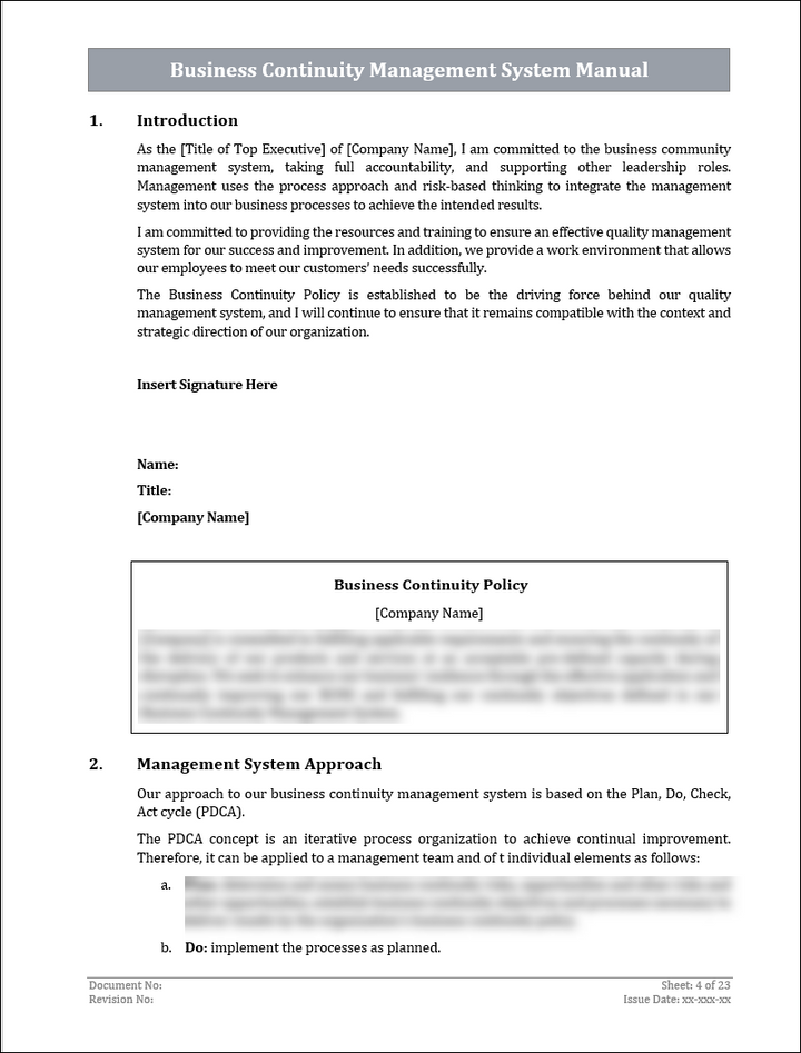 ISO 22301 Implementation Toolkit