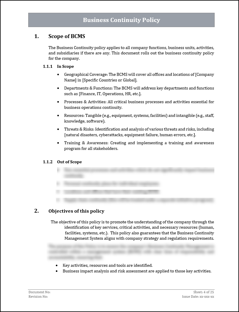 ISO 22301 Implementation Toolkit