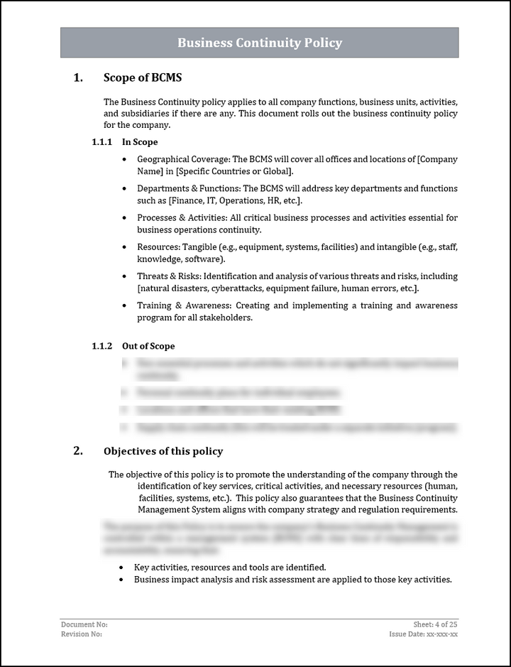 ISO 22301 Implementation Toolkit