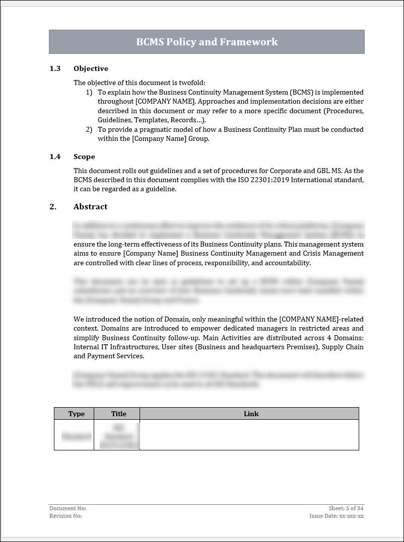 ISO 22301 Implementation Toolkit