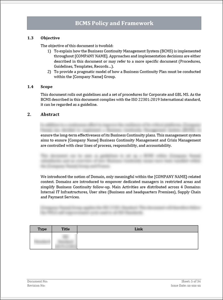 ISO 22301 Implementation Toolkit