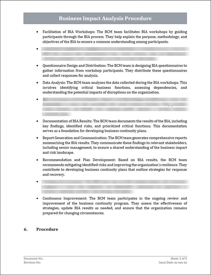 ISO 22301 Implementation Toolkit