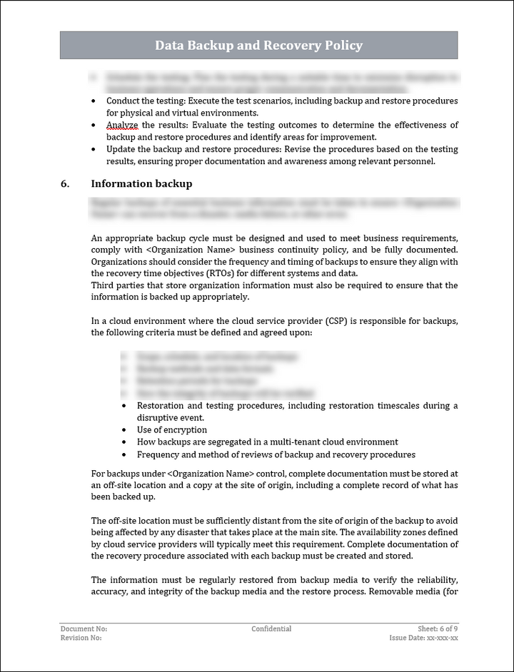 ISO 22301 Implementation Toolkit