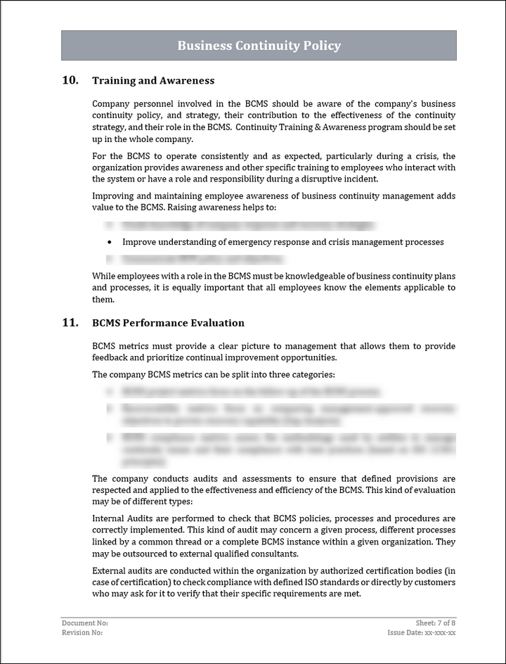 ISO 22301 Implementation Toolkit
