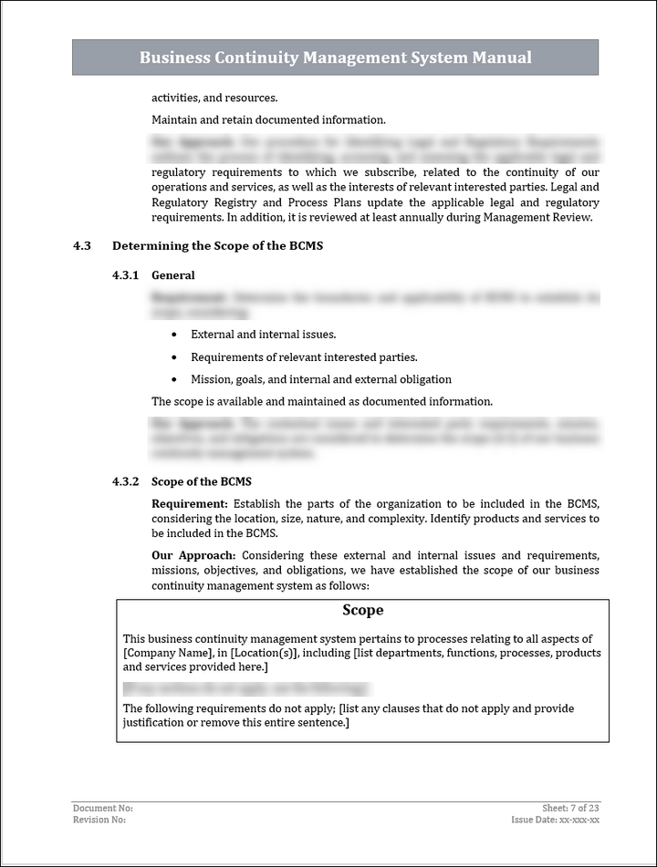 ISO 22301 Implementation Toolkit
