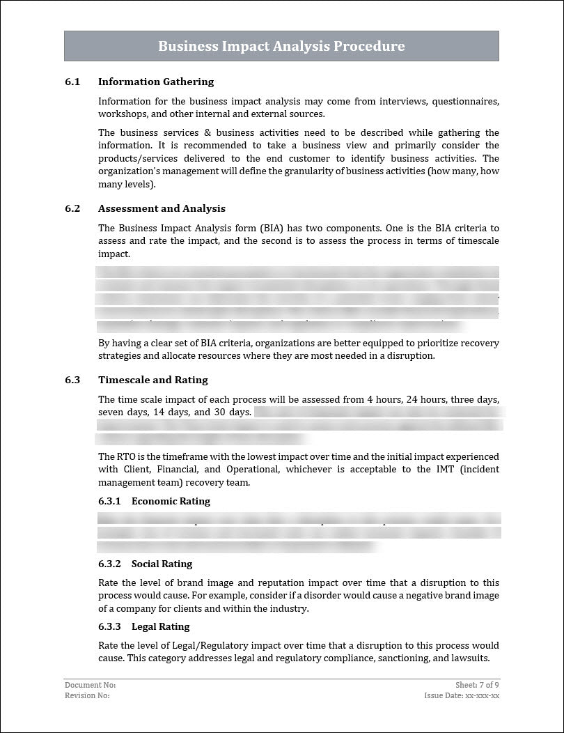 ISO 22301 Implementation Toolkit