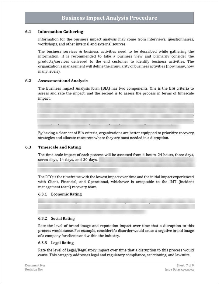 ISO 22301 Implementation Toolkit