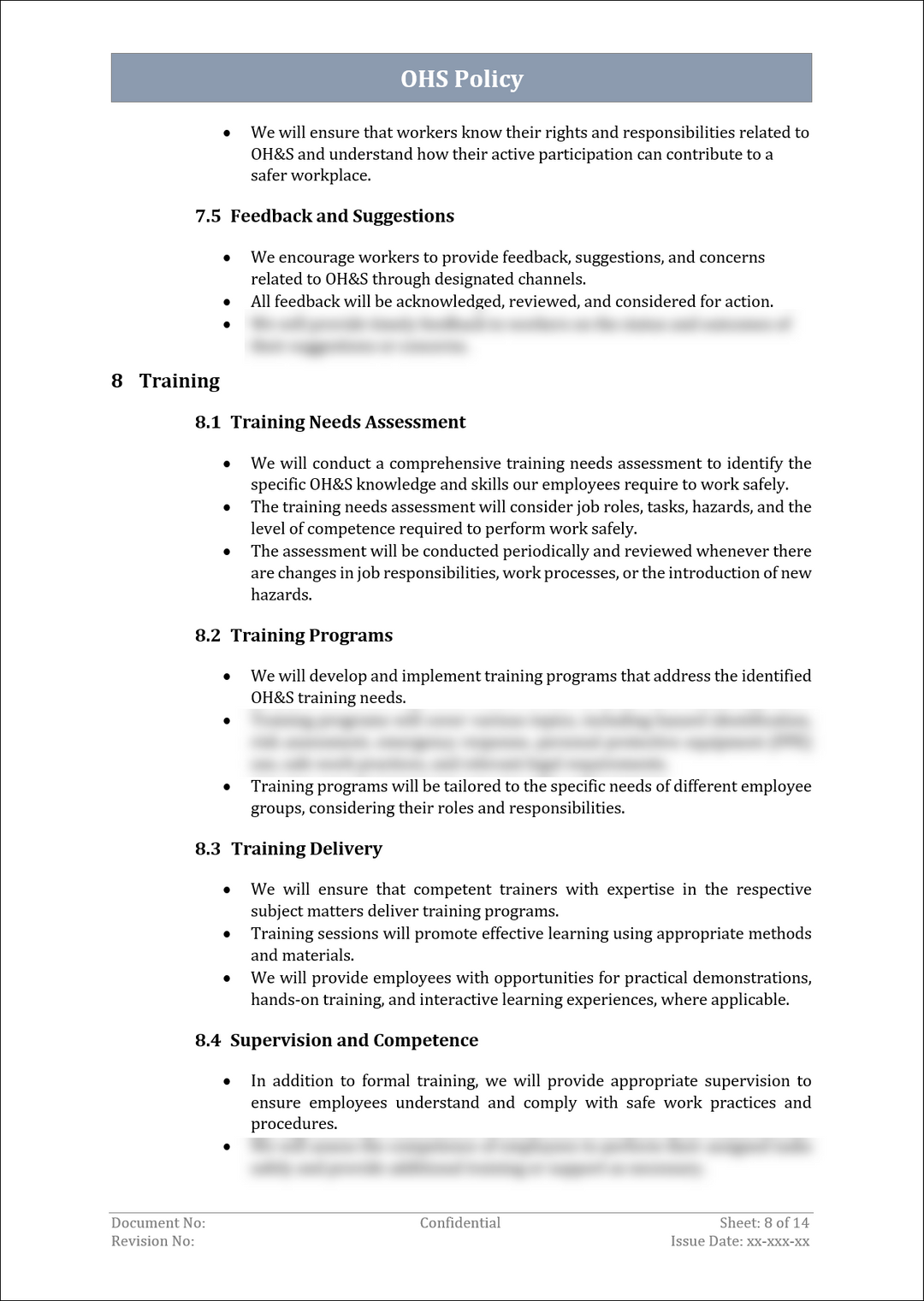 OHS Policy