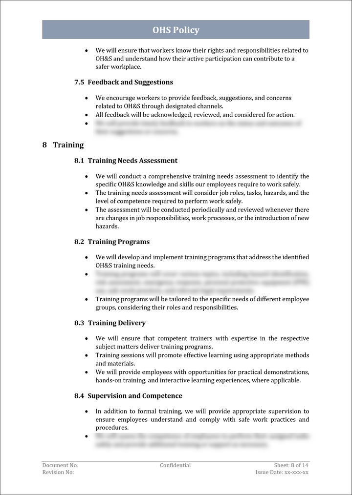 OHS Policy