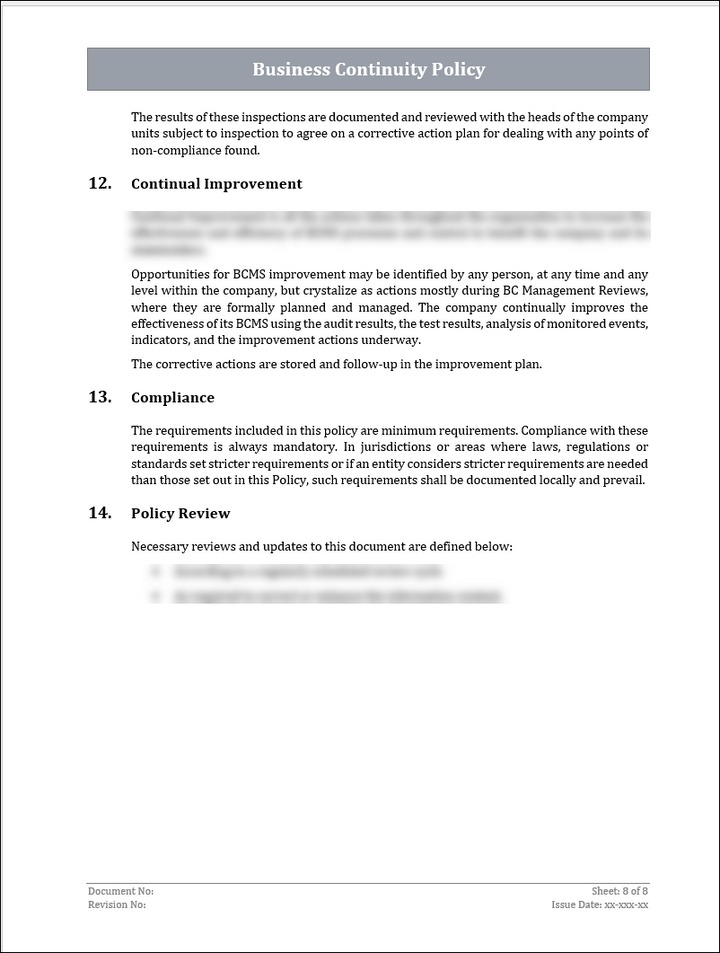 ISO 22301 Implementation Toolkit