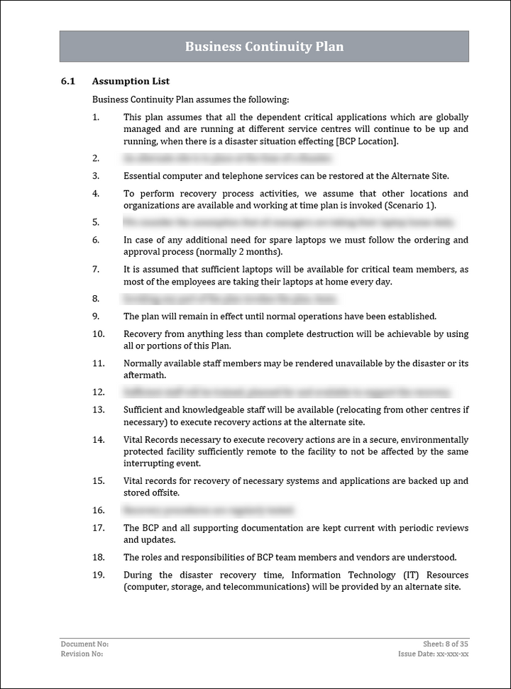 ISO 22301 Implementation Toolkit