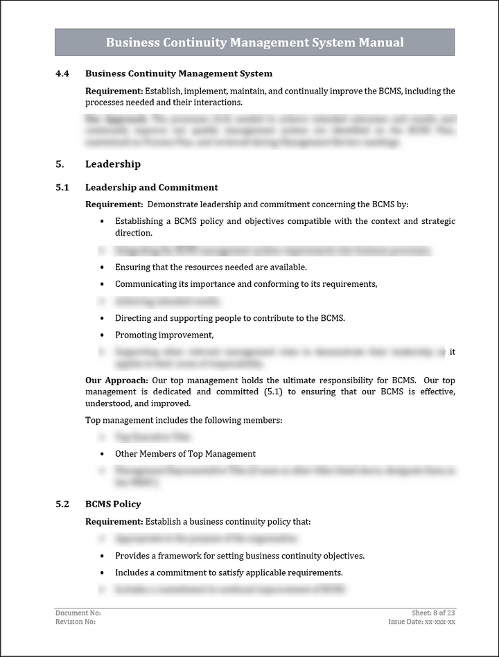 ISO 22301 Implementation Toolkit