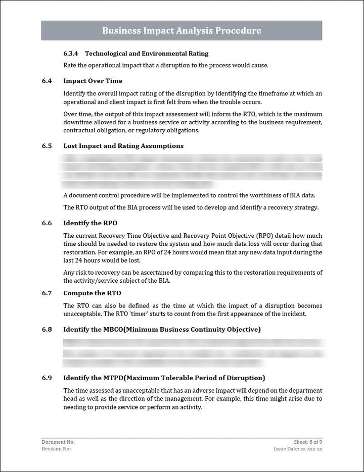 ISO 22301 Implementation Toolkit