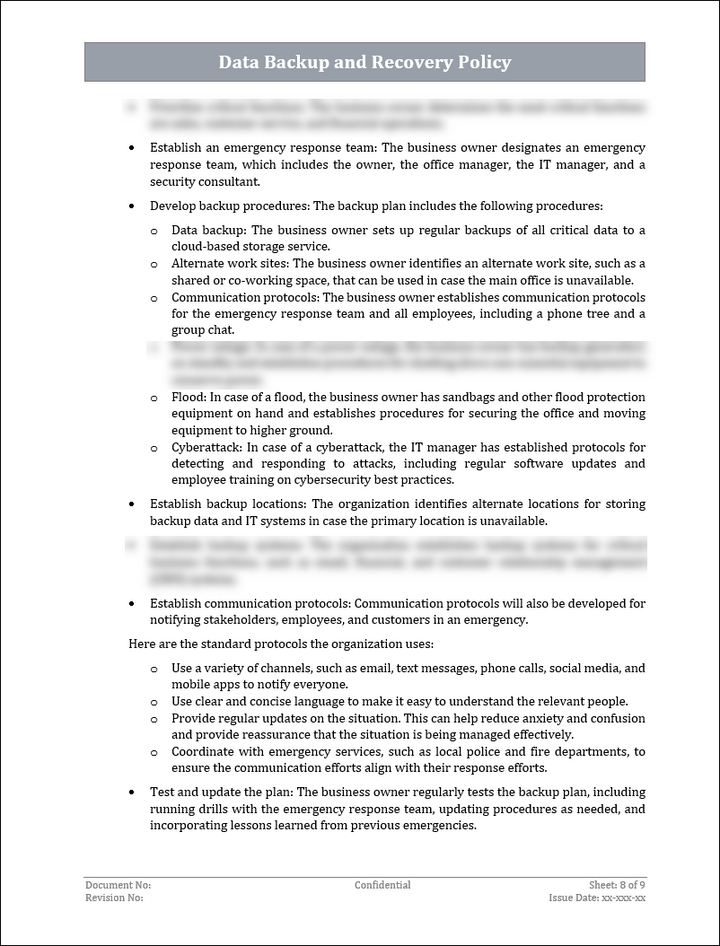 ISO 22301 Implementation Toolkit