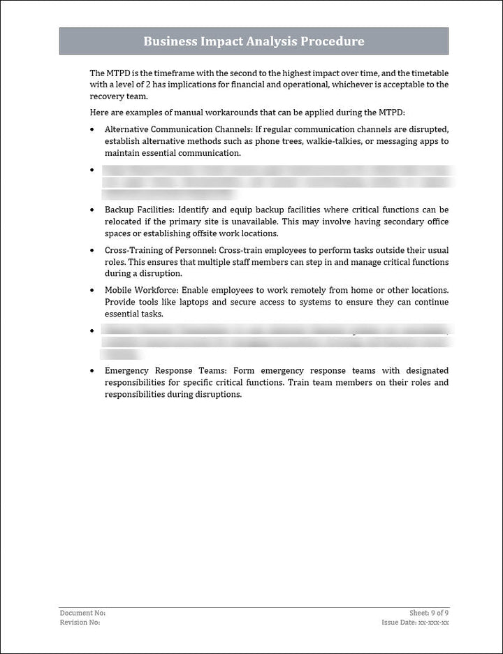 ISO 22301 Implementation Toolkit